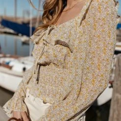 DRESS FORUM Layton Cropped Blouse - FINAL SALE Fresh Markdowns