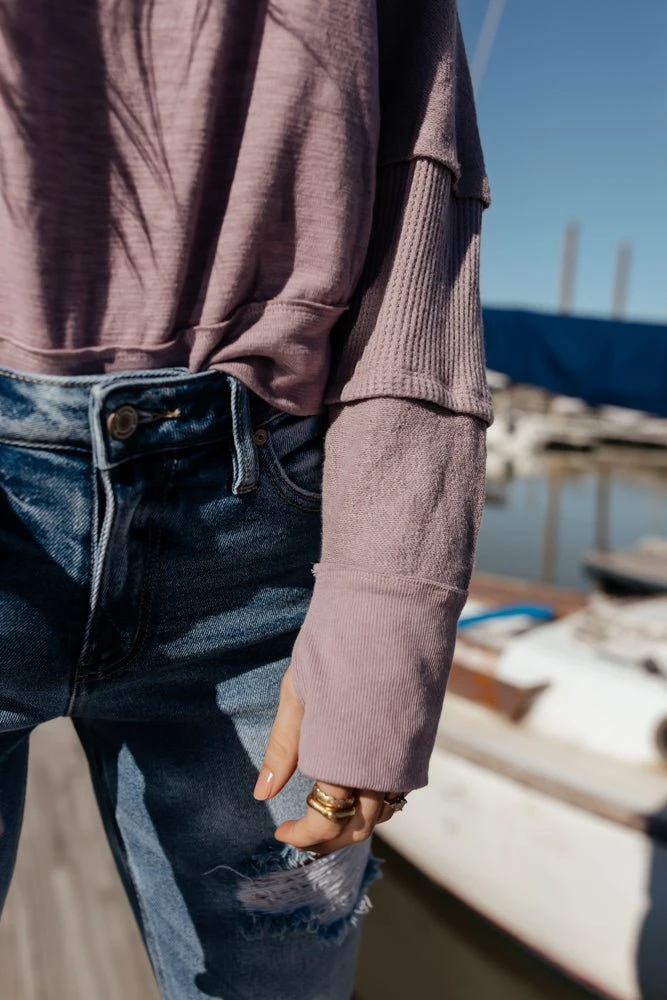 SINA Shirts & Blouses Galilea Patch Top In Lavender 7 SINA Shirts & Blouses Galilea Patch Top In Lavender