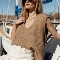 Work Edit Vero Moda Libbie Sweater Vest In Blue