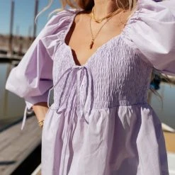 &MERCI Fresh Markdowns Cheralyn Blouse In Lavender- FINAL SALE