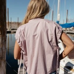 Maize Brittany Top In Lavender - FINAL SALE