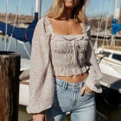 DRESS FORUM Knoxlee Cropped Blouse - FINAL SALE Fresh Markdowns