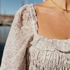 DRESS FORUM Knoxlee Cropped Blouse - FINAL SALE Fresh Markdowns