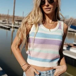 Vero Moda Addie Sweater Vest In Pink Sweaters