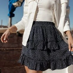 DRESS FORUM Kinny Mini Skirt Bohme In Bloom