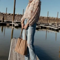 DRESS FORUM Llana Button Blouse