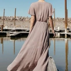 ROKOKO Cecelia Wrap Dress In Lavender - FINAL SALE