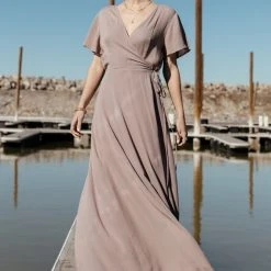 ROKOKO Cecelia Wrap Dress In Lavender - FINAL SALE