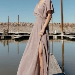 ROKOKO Cecelia Wrap Dress In Lavender - FINAL SALE