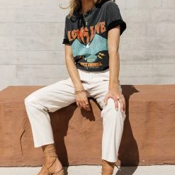 WORUI Long Live Graphic Tee Tops