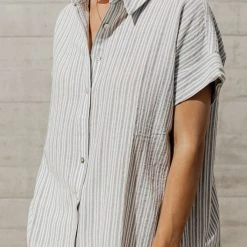 FUN 2 FUN Shirts & Blouses Jacqueline Button Down Blouse