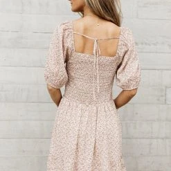 WELLMADE INC Belle Floral Mini Dress Dresses