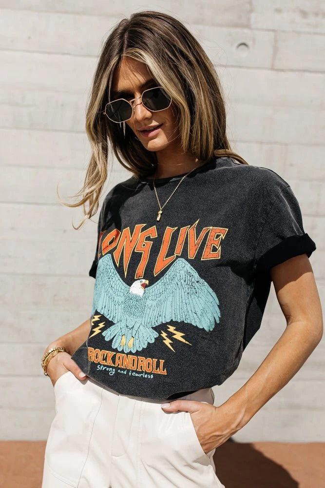 WORUI Long Live Graphic Tee Tops 8 WORUI Long Live Graphic Tee Tops