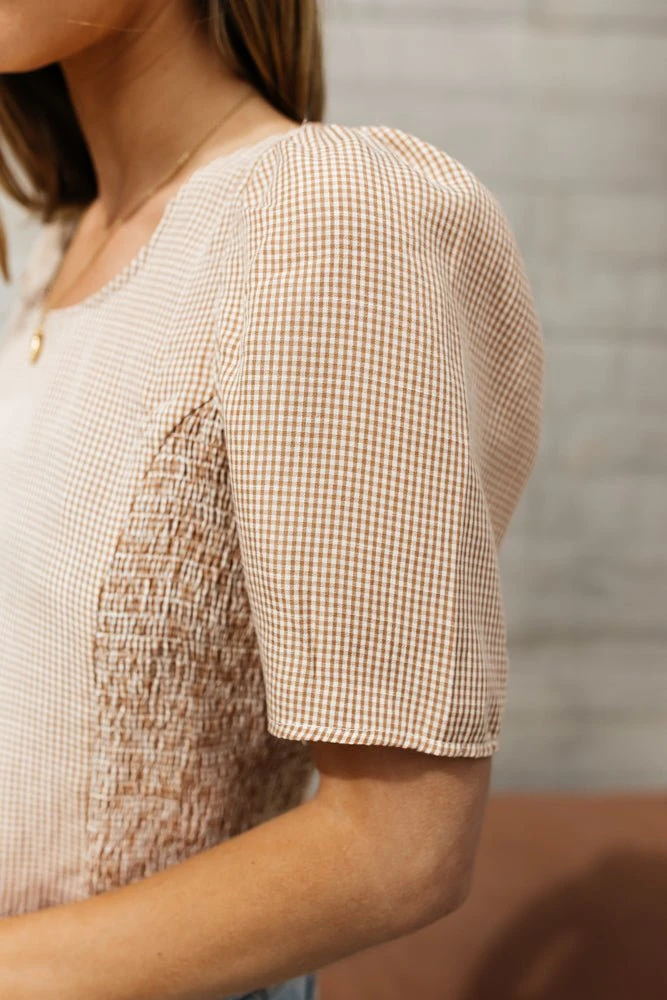 WELLMADE INC Angelica Cropped Top In Camel Shirts & Blouses 9 WELLMADE INC Angelica Cropped Top In Camel Shirts & Blouses