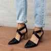 FREE SOUL/MIRACLE MILE Zoey Heels In Black Shoes