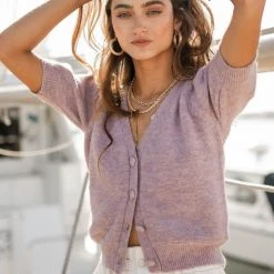 SINA Coletta Short Sleeve Cardigan