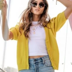 SINA Coletta Short Sleeve Cardigan