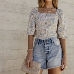 WORUI Tops Maisie Button Blouse 14 WORUI Tops Maisie Button Blouse