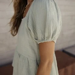 VERY J Lydia Peplum Blouse Tops