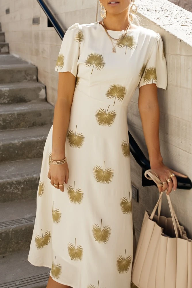 WORUI New Arrivals Prudence Midi Dress In Beige 5 WORUI New Arrivals Prudence Midi Dress In Beige