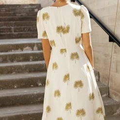 WORUI New Arrivals Prudence Midi Dress In Beige 10 WORUI New Arrivals Prudence Midi Dress In Beige