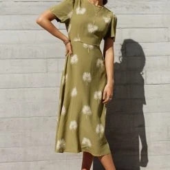 WORUI Prudence Midi Dress In Green New Arrivals