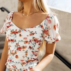 PROMESA Aurea Cropped Blouse