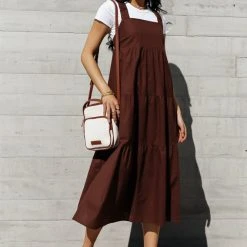 CRESCENT Martha Tiered Midi Dress - FINAL SALE Bump Friendly