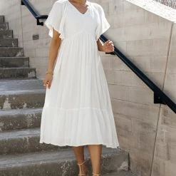 IN LOOM Sasha Midi Dress In Red 16 IN LOOM Sasha Midi Dress In Red