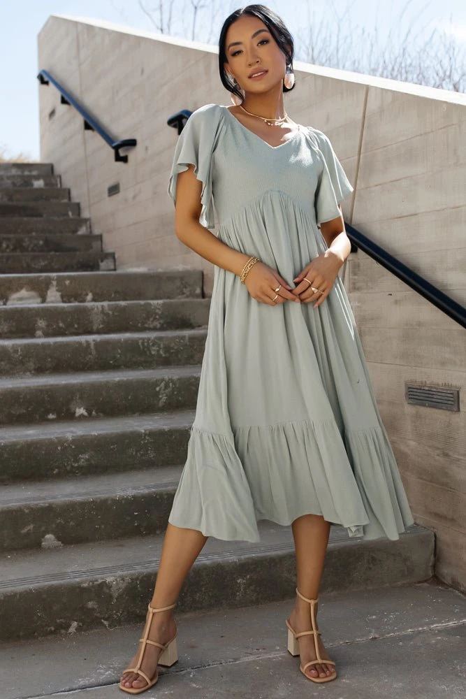 IN LOOM Sasha Midi Dress In Red 10 IN LOOM Sasha Midi Dress In Red