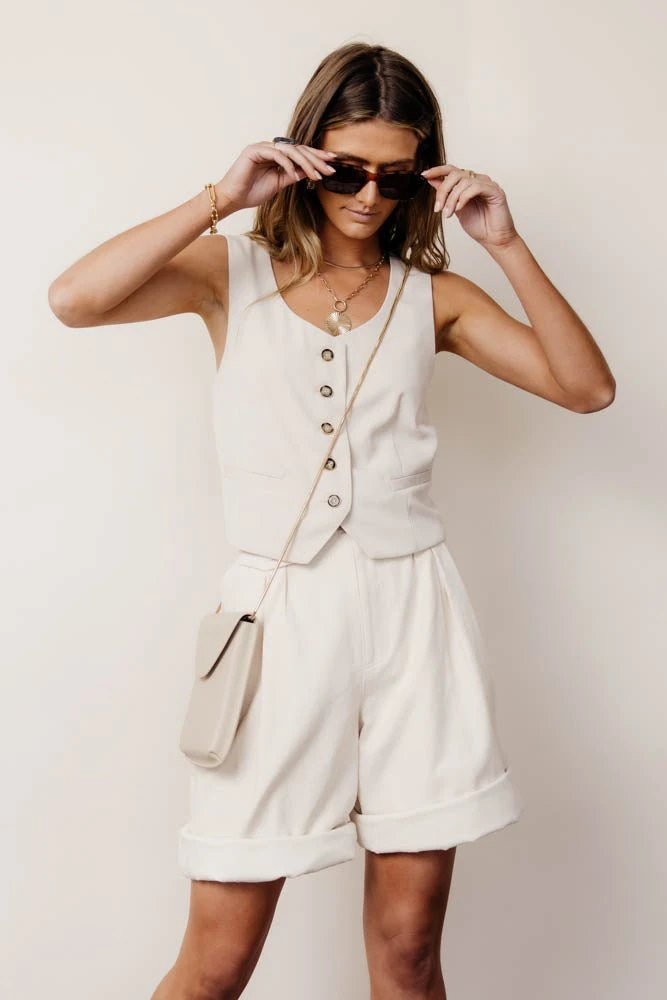 AARON & AMBER Joan Vest In Cream Work Edit 5 AARON & AMBER Joan Vest In Cream Work Edit