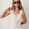 AARON & AMBER Joan Vest In Cream Work Edit