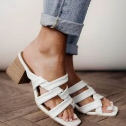 BEAST FASHION Fiona Heels In White