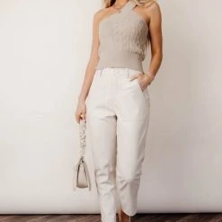 MUSTARD SEED New Arrivals Emilia Pants In Beige