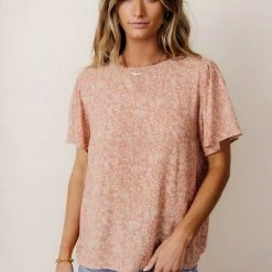 LAKE FLOWER FASHION Thalia Blouse In Salmon 13 LAKE FLOWER FASHION Thalia Blouse In Salmon