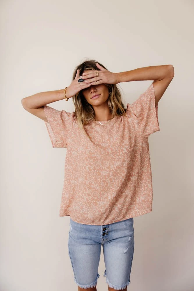 LAKE FLOWER FASHION Thalia Blouse In Salmon 9 LAKE FLOWER FASHION Thalia Blouse In Salmon