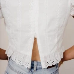 PAPER CRANE Tops Sloane Cropped Top