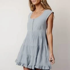 SINA Liv Tiered Romper In Mint Jumpsuits & Overalls