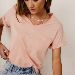 SINA Ayla Tee In Peach