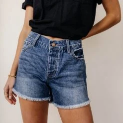 KANCAN Raelynn Denim Shorts In Medium Wash Top Sellers