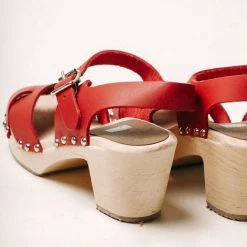 MIA Gertrude Clogs In Red - FINAL SALE