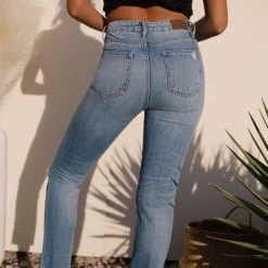 HIDDEN JEANS Distressed Straight-Leg Jeans - FINAL SALE
