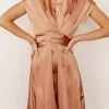 WORUI New Arrivals Rosalind Midi Dress In Copper