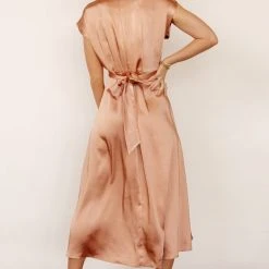 WORUI New Arrivals Rosalind Midi Dress In Copper