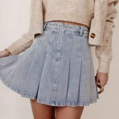 LE LIS Rosalie Denim Skirt Back In Stock