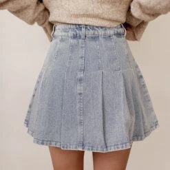 LE LIS Rosalie Denim Skirt Back In Stock