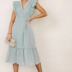 IN LOOM Malena Midi Dress In Sage