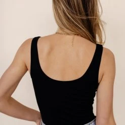 SINA Bohme Essentials Micah Bodysuit In Black