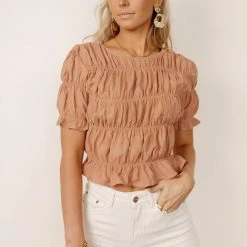 PAPER CRANE Fresh Markdowns Anita Cropped Top - FINAL SALE