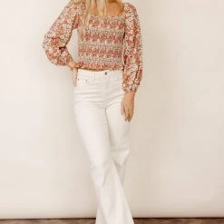 CALISTA Fannie Cropped Top - FINAL SALE Bohme In Bloom 18 CALISTA Fannie Cropped Top - FINAL SALE Bohme In Bloom